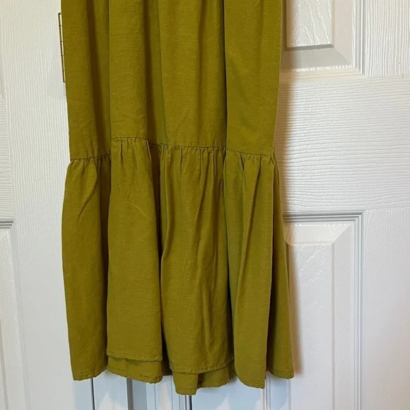 Green Linen Sundress - Picture 4 of 8